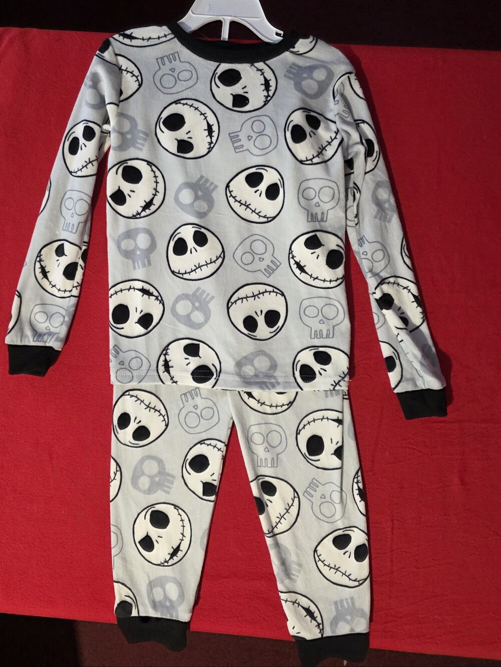 Kids Long Sleeve Nightmare Before Christmas Fleece Pajama Set